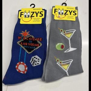 Foozys NWT Funny Socks Nordstrom’s 2 prs 10-13  Las Vegas